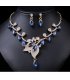 SET678 - Retro Crystal Gemstone Necklace Set